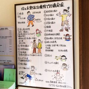 佐々木整体治療院の適応症